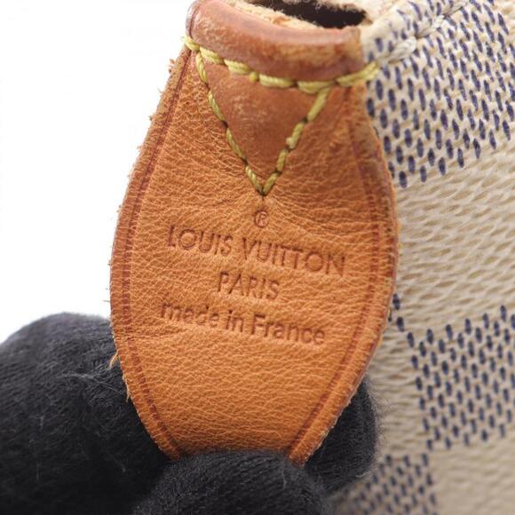 LOUIS VUITTON White Damier Leather Tote Bag - Picture 4 of 12